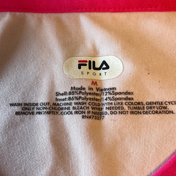 Fila Women's Light Pink V-Neck Jersey - Picture 7 of 7